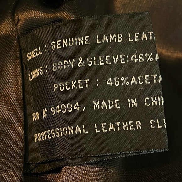 Couture by J Park Lamb Leather Blazer Coat Jacket 3 Button Flap Pockets Mens XL - Picture 9 of 11